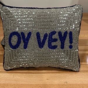 Sudha Pennathur Oy Vey Sequin Pillow